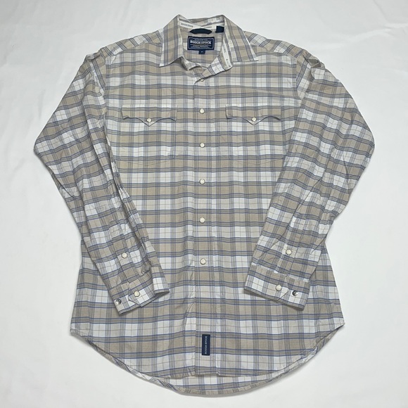 Rough Stock Panhandle Slim Pearl Snap Button Down - Picture 1 of 10